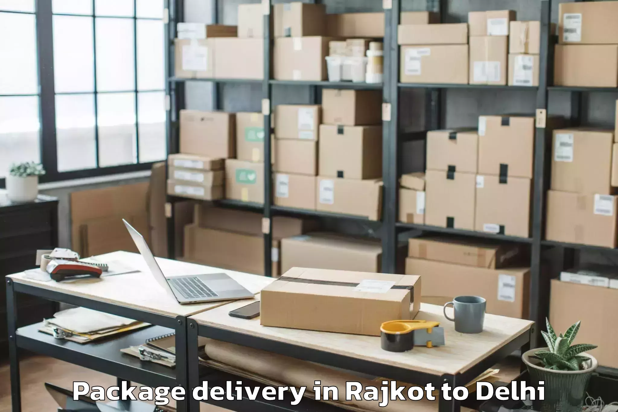 Book Rajkot to Ramesh Nagar Package Delivery